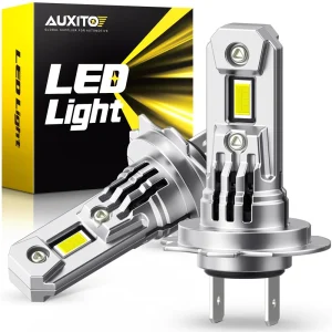 AUXITO 2 pezzi migliori lampadine LED Turbo H7 con ventola chip CSP ad alta potenza 100W 20000LM per Mercedes W211 W203 lampada frontale per auto