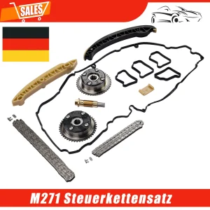 AP02 adju2710500800 2710500900 regolatore albero a camme per Mercedes W203 W204 W211 con Set catena distribuzione M271