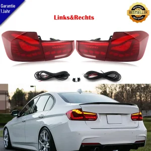 Luci posteriori a LED per BMW serie 3 F30 F35 F80 2012-2018 Red OLED GTS Style fanale posteriore lampade posteriori DRL Signal Automotive