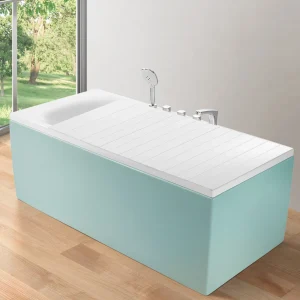 Copertura del bagno bordo della vasca da bagno pieghevole impermeabile antipolvere vassoio della vasca da bagno isolamento vasche da bagno in PVC pannello isolante durevole