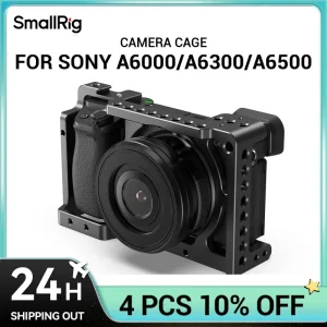 Gabbia per fotocamera SmallRig Mini DSLR per Sony a6000/ A6300 / A6500 / Nex-7 per Sony Camera Rig con supporto per scarpe per microfono 1661