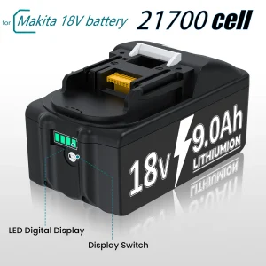 21700 cellulare per makita 18V strumenti batteria compatibile trapano a percussione/cacciavite/trapano a percussione batterie bl1830 bl1860 bl1850 9000mAh