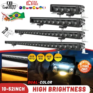 CO LIGHT Led Light Bar 22 pollici Led Bar Spot Flood Combo luci di guida fuoristrada 3500K 6500K DRL per ATV UTV Polaris Trucks Boat