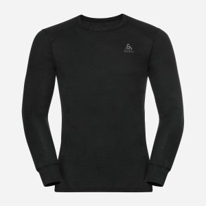 Odlo Active Eco Warm Crew M – Maglia Intimo Tecnico – Uomo – Nero