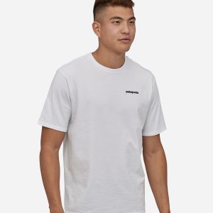 Patagonia P-6 Logo Responsibili M – T-shirt – Uomo – Bianco