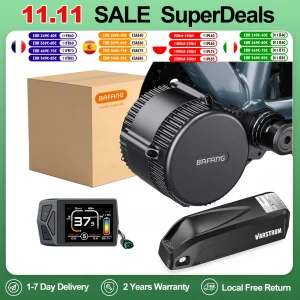 Bafang 750W Motore con Batteria 48V 20Ah Kit di Conversione Bici Elettrica 8fun BBS02 BBS02B EBike Mid Drive Motore Bicicletta 4A Caricatore