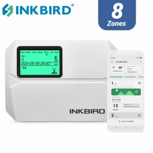 INKBIRD controllo a 8 Zone wi-fi Smart Sprinkler Controller Timer di irrigazione per interni/esterni App gratuita Monitor supporta Rain Skip
