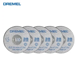 Dremel EZ SpeedClic EZ456 Ruota da taglio per metalli 5 pezzi 3,8 mm di diametro da utilizzare con mandrino SpeedClic EZ402