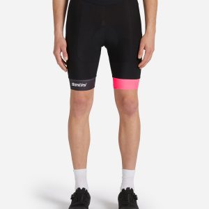 Santini Racing Virtus + Eco Max W – Short Ciclismo – Uomo – Nero