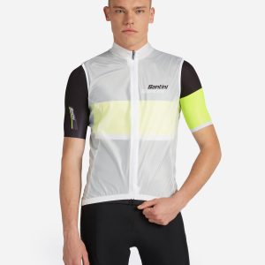 Santini Anti Vento M – Giacca Ciclismo – Uomo – Bianco
