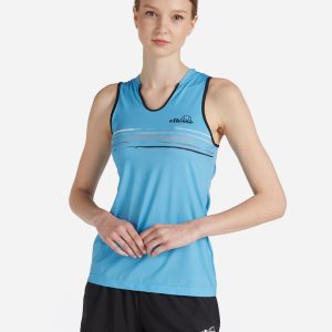 Ellesse Five Stripes W – T-shirt Tennis – Donna – Azzurro