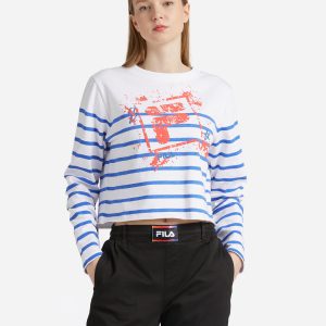 Fila Graphic Punk W – Felpa – Donna – Bianco