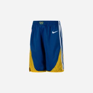 Nike Icon Swing Golden State Warriors Jr – Pantaloncini Basket – Blu Navy