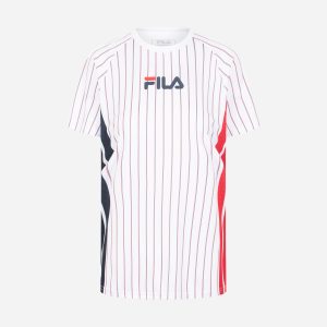 Fila Court Line W – T-shirt Tennis – Donna – Bianco