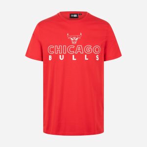 New Era Wordmark Logo Chicago Bulls M – T-shirt – Uomo – Rosso