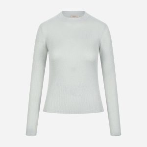 Dack’s Lurex Neck W – Maglione – Donna – Argento