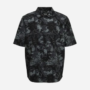 Only & Sons Nicolai Seersucker M – Camicia – Uomo – Nero