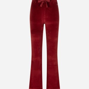 Deha Chenille Flared W – Pantalone – Donna – Rosso