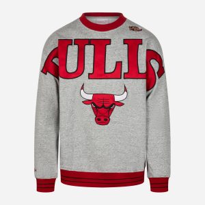 Mitchell&ness Field Crew Vintage Logo Bulls M – Abbigliamento Basket – Uomo – Grigio
