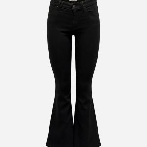 Only Reese Flered 32″ W – Jeans – Donna – Nero