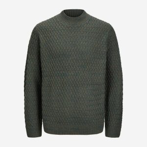 Jack & Jones Prccziggi Lupetto M – Maglione – Uomo – Verde