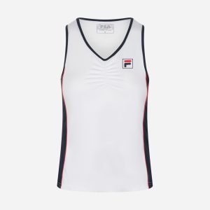 Fila Court Line W – T-shirt Tennis – Donna – Bianco