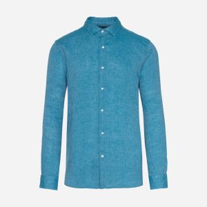 Best Company Lino M – Camicia – Uomo – Blu