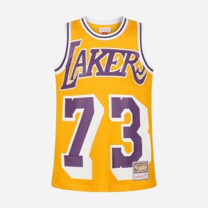 Mitchell&ness Nba Lakers 1998 Dennis Rodman M – Canotta Basket – Uomo – Giallo