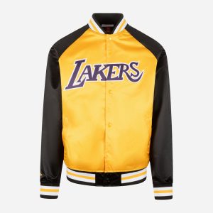 Mitchell&ness Double Lw Satin Logo Lakers M – Abbigliamento Basket – Uomo – Nero