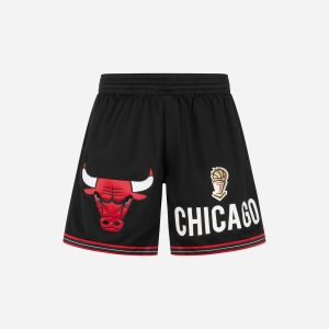 Mitchell&ness Team Origins 7in Vintage Logo Bulls M – Pantaloncini Basket – Uomo – Nero
