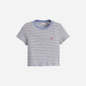 Levi’s Chestit Stripe W – T-shirt – Donna – Blu