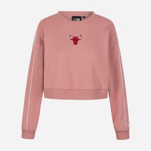 New Era Crop Chicago Bulls W – Felpa – Donna – Rosa