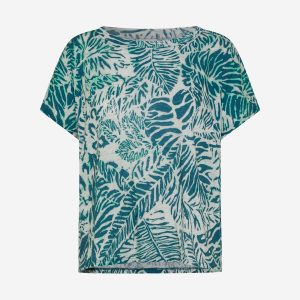 Deha Printed W – T-shirt – Donna – Verde