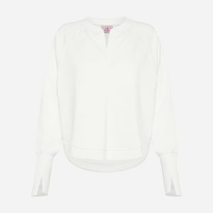 Deha Crop W – Felpa – Donna – Bianco