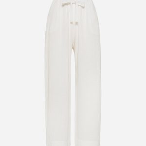 Deha Palazzo W – Pantalone – Donna – Bianco