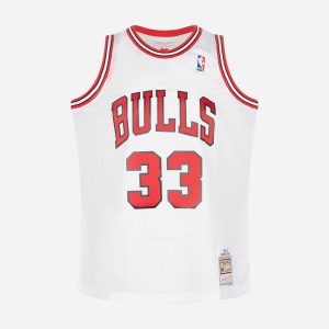 Mitchell&ness Road Bulls 97-98 Scottie Pippen M – Canotta Basket – Uomo – Bianco