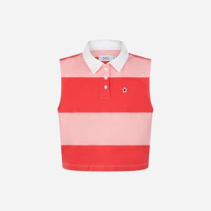 Dack’s Rugby Stripe W – Polo – Donna – Rosa