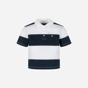 Dack’s Rugby Stripe W – Polo – Donna – Blu