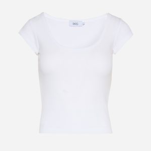 Dack’s Rib W – T-shirt – Donna – Bianco