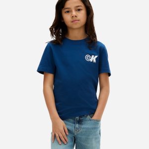 Calvin Klein Jeans New Logo Jr – T-shirt – Blu