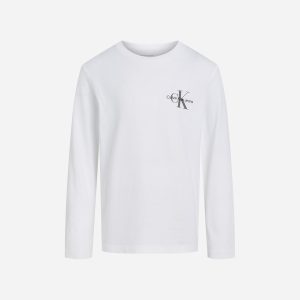 Calvin Klein Jeans Chest Logo Jr – T-shirt – Bianco