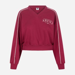 Arena Athletic Progress W – Felpa – Donna – Rosso