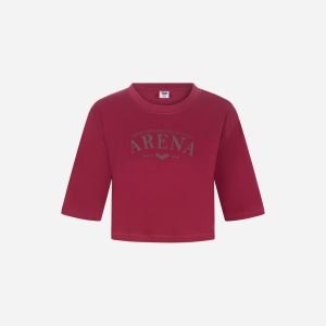 Arena Athletic Essential W – T-shirt – Donna – Rosso