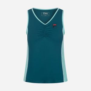 Fila Court Line W – T-shirt Tennis – Donna – Verde