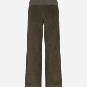 Deha Velluto Flare Baschina W – Pantalone – Donna – Verde