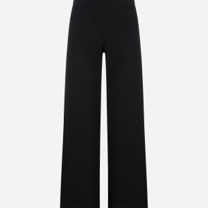 Deha Palazzo Spigato W – Pantalone – Donna – Nero