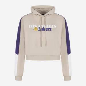 New Era Los Angeles Lakers W – Felpa – Donna – Beige