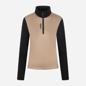 Rh+ Twist Half Zip W – Pile Sci – Donna – Beige