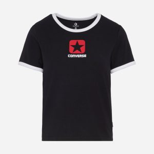 Converse Box Star W – T-shirt – Donna – Nero