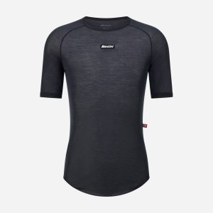 Santini Dry M – Maglia Ciclismo – Uomo – Nero